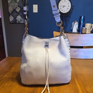 Rebecca Minkoff Darren leather shoulder bag Stone With Silver Hardware